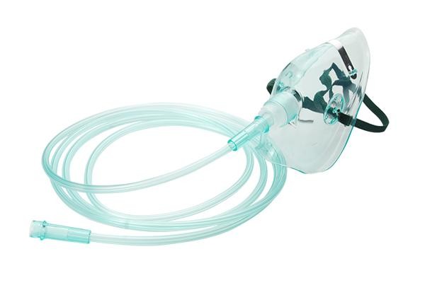 Quality Medical PVC Medium Concentration Oxygen Mask Disposable Comfortable S M L XL Size for sale