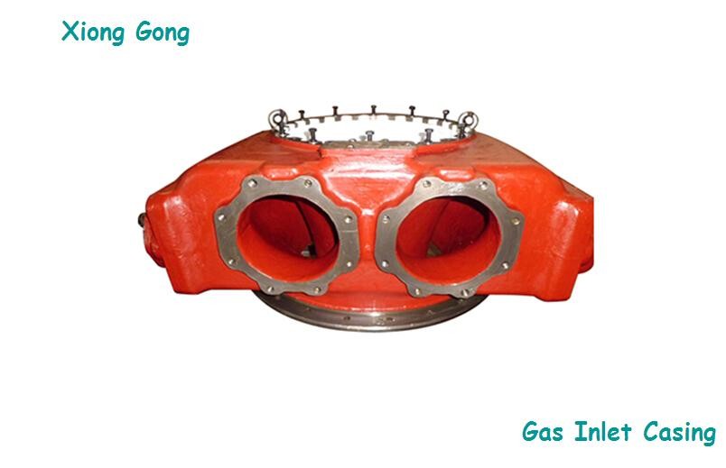 Gas Inlet Casing Two Hole Turbo Rear Housing For Ship Diesel Engine