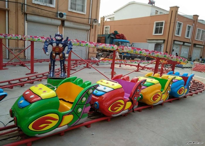 Quality Space Shuttle Shape Kiddie Roller Coaster Marked With Modern Interchange Track for sale