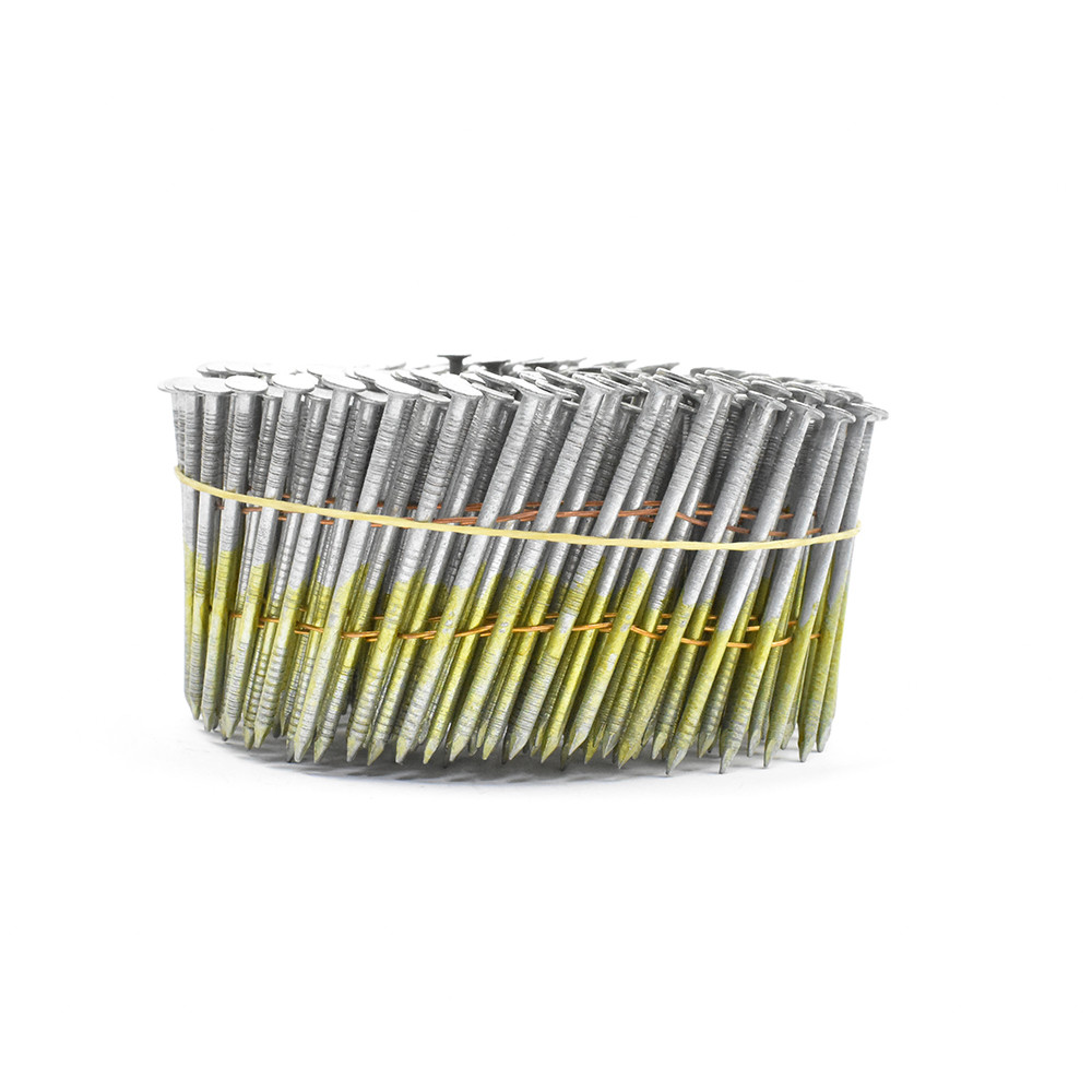 Buy Wire Collated Electric Galvanised Coil Nails For Construction Ring Shank  2'' at wholesale prices