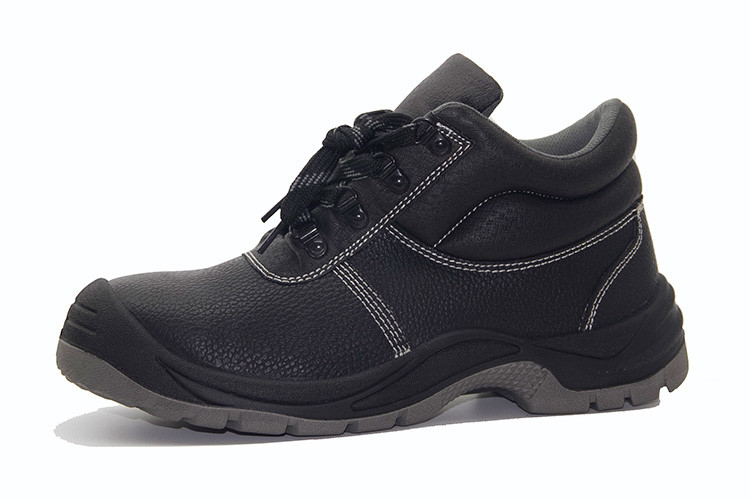 Quality PU Injection Outsole Genuine Leather Work Shoes / Steel Toe Work Shoes for sale
