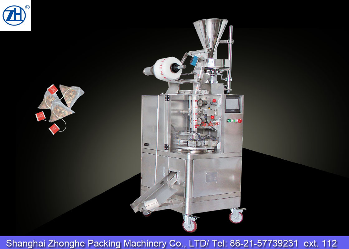 Quality Small Automatic Tea Bag Packaging Machine 1.1 Kw 380v For Triangle Shaped Tea Bags for sale