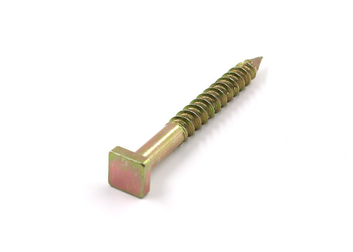Buy Yellow Zinc Plated  Mild Steel Square Head Concrete Nails Screws at wholesale prices
