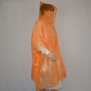 Quality Adult / Kid Disposable Plastic Rain Suit Polyethylene Material CE Certification for sale