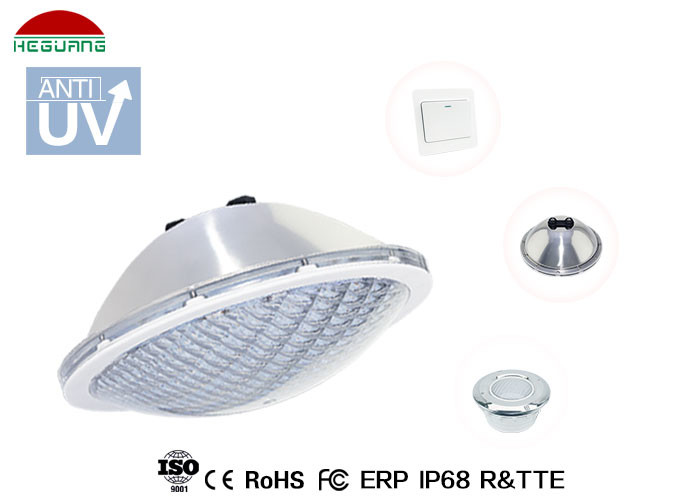 Quality IP68 AC 12V 14W RGB switch ON / OFF control 316 stainless steel PAR56 LED Pool Light for sale