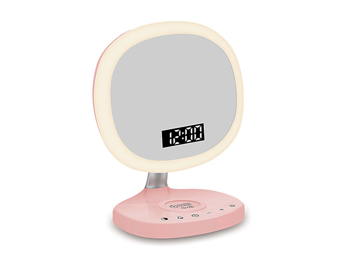 1000mAH Mirror Digital Clock , Multifunctional Touch Light Led Mirror Clock