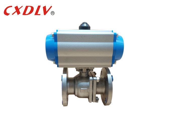 Buy SS316 2PC Full Port Air Pneumatic Actuated Ball Valve Q641F JIS10K 50A at wholesale prices