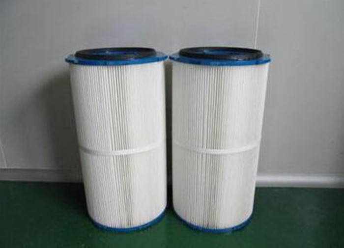 Quality Replaceable Dry Dust Collector Cartridge Filter White Color 0.3u Porosity for sale