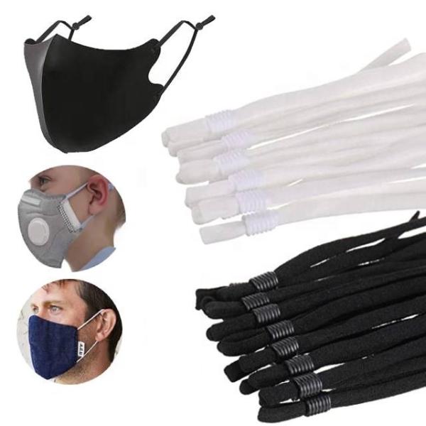 Buy DIY Mask Making Supplies with Elastic Ear Loop Soft Elastic String for Masks with Adjustable Ear loop at wholesale prices
