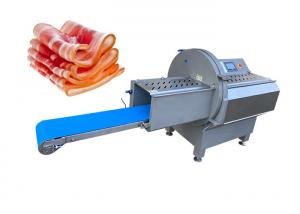 China PLC Control Industrial Electric Commercial Frozen Bacon Ham Meat Slicer on sale