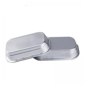 Quality 320ml Aluminum Foil Food Containers Airplane Airline Aluminum Casserole Pan With Lid for sale
