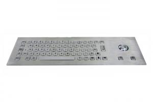 China Panel Mount Keyboard Vandal Proof Stainless Steel Kiosk With Optical Trackball on sale
