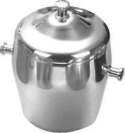 China Stainless steel Ice Bucket In Hotel Room Minibar 140*H200mm on sale