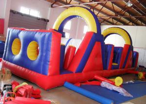 Quality Outdoor Children Sport Bouncy Castle Obstacle Course Security - Guarantee for sale