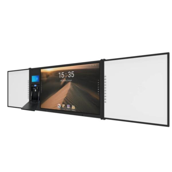 Buy 75 Inch Android Windows All In One Interactive Flat Panel Display With 20 Touch Points 13MP Camera and 6Mic Visualizer at wholesale prices