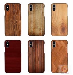 Quality Customized Wood Printed Cell Phone Covers For IPhone X , 3D Sublimation Blank Phone Case for sale