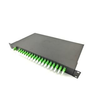 China 19'' Rack Mount Type Fiber Optic Termination Box 18 Channels CWDM Mux And Demux With E2000 APC on sale