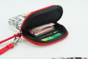 China Cute Neoprene Pouch Wallet Change Coin Credit Card Purse Zipper Bag for gilrs on sale