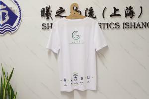 Logo Printed Recycled Products Sport Men'S And Women'S 100% Recycle Polyester RPET Fabric T-Shirt
