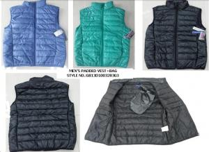 Quality Apparel Men padding vests stocklots+bag(mens jackets,mens coats,mens tops ) for sale