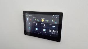 RS232 RS485 Android POE powered  tablet pc with Temperature sensor for heating and cooling system