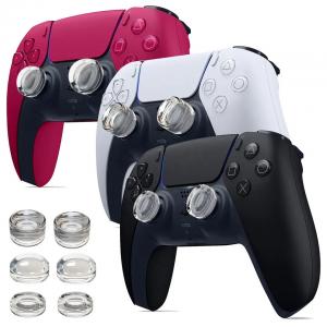 Quality Universal Crystal Clear Soft Liquid Silicone Thumb Grip Caps For PS5/ PS4/ PS3/ Switch Pro/Xbox One/Series X/S for sale