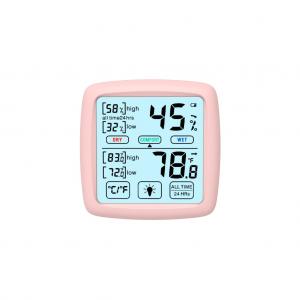China Indoor Temperature And Humidity Gauge Hygrometer Monitor Bedroom Basement on sale