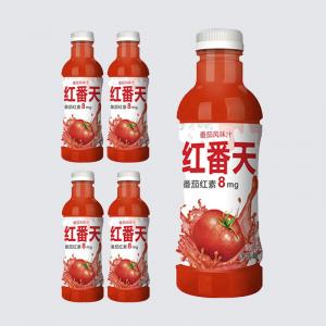 PP Bottle Unsalted Tomato Juice With 11.2g Carbohydrates Per 100ml