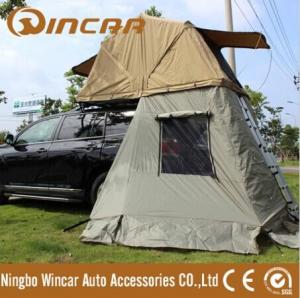 Quality Auto camping roof tent use YKK zipper ripstop canvas roof top tent from Ningbo Wincar for sale