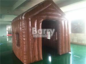 China Outdoor Small 3 * 3 * 3m Brown Inflatable Tent House For Event / Hospital Rescue on sale