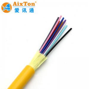 Quality factory price Indoor Multi-cores Cable GJFJV 8 cores fiber cable with tight buffer fiber and yellow LSZH Jacket for sale