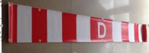 China Canadian D Sign Vinyl Banner Signs PVC Flex One Sided With Grommets on sale
