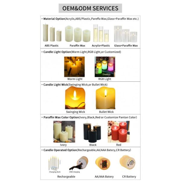 Flameless LED Candles with Remote Control Realistic Flickering Flame and 24-Hour Timer for Safe Elegant Decor