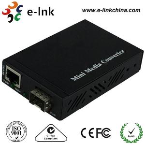 Quality Mini SFP / LC Fiber Ethernet Media Converter With SFP Port , Fiber To Gigabit Ethernet Converter for sale