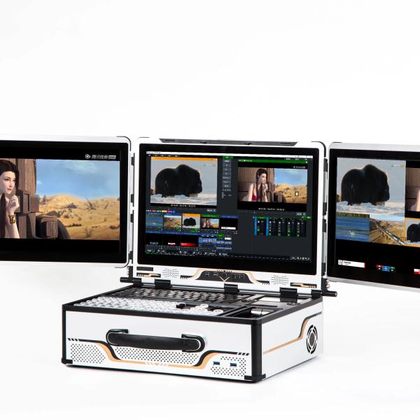 Buy 12 Channel Built-in Switcher LCD Screen Video Streaming Equipment for Camera Signal Source at wholesale prices