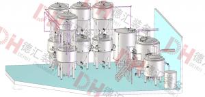 China Custom Design Home Beer Brewing Equipment Brewery Plant For Walt Beer Making on sale