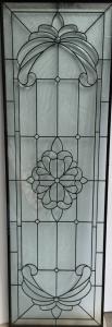 China Hollow Decorative Door Leaded Glass Panels Patina Grey Caming 2000MM on sale