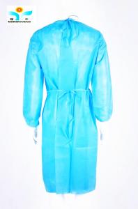 China Work Protection Hospital Yellow PP SMS Disposable Isolation Gowns With CE Certificate on sale