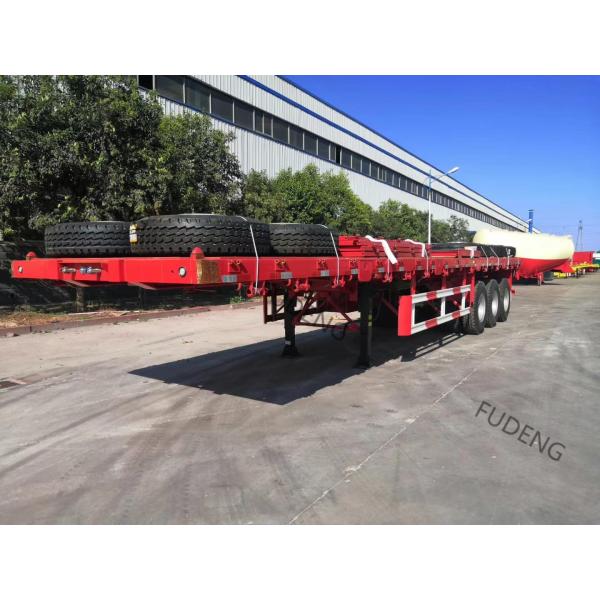 Air Suspension 40 Foot 3 Axles Flatbed Container Trailer