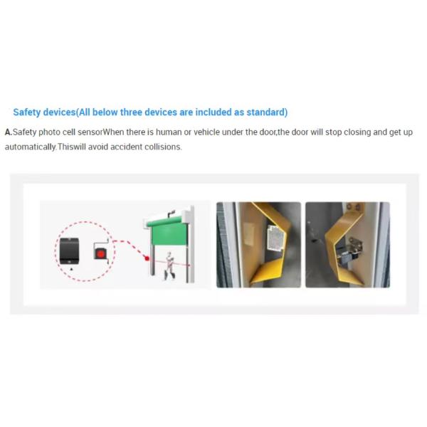 Dust Proof Pvc Rapid Roller Doors Silent Fabric Exterior Automation Rise Shutter