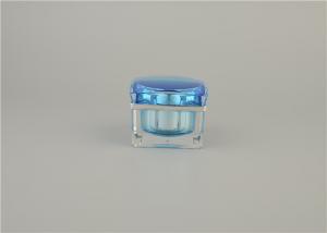 China Colorful Empty Plastic Cosmetic Packaging Cream Jar Acrylic Cream Jar on sale