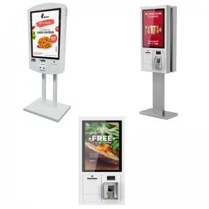 Quality Floor Standing Touch Screen POS Terminal , Restaurant Ordering Kiosk 27 Inch 32 Inch for sale