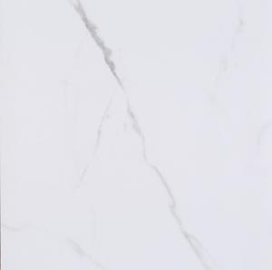 China Artificial Marble Effect Kitchen Floor Tiles 24X 24 Size Luxury Carrara White Color 600x600mm Size on sale