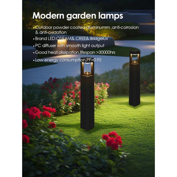 Led Waterproof Garden Light Frosted diffuser OSRAM 10W AC Powered For Garden Decoration Use