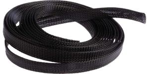 Quality Flexibility Expandable Braided Pet Black Cable Sleeve 2.0mm 80.0mm for sale