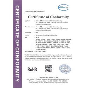 Xi'An LIB Environmental Simulation Industry Certifications