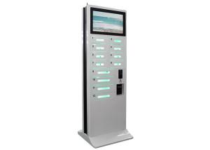 Quality 12 Doors Cell Phone Charging Vending Machine For Event With Advertising LCD Screen for sale