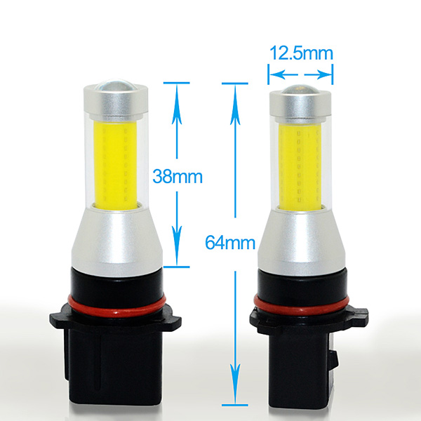 High Quality White 6500K 35W 1000LM COB Car LED Fog Lights Bulbs