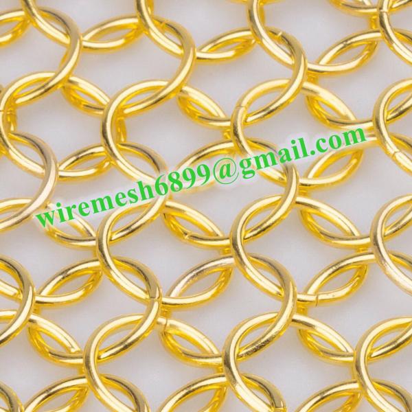 Gold Color Metal Ring Chain Mesh（LT-2-20B ）