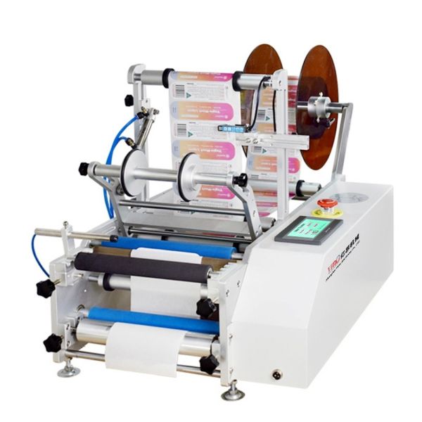 Label Placer Manual Machine Semi-automatic Juice Wine Bottle Labeling Machine for Food Chemicals